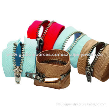 Clothes corn teeth metal zipper